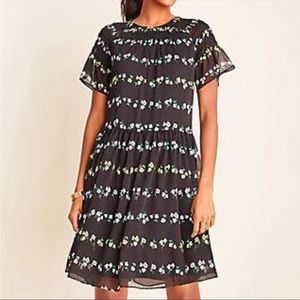 Ann Taylor Black Floral Dress
